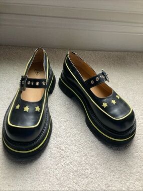John Fluevog Freshvogs FV3 mary janes with star cutouts